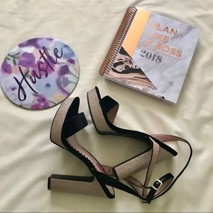 [NWOB] Betsey Johnson Gold Heel Platform Sandals